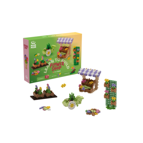 Set constructie Plus-Plus, 600 piese, Invata sa construiesti - Florarie - imagine 9